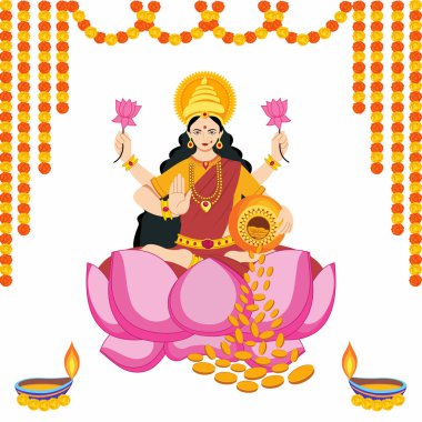 Hint festivali mutlu diwali tanrıçası lakshmi pujan dhanteras festivali hafif çelenk toran süslemesi