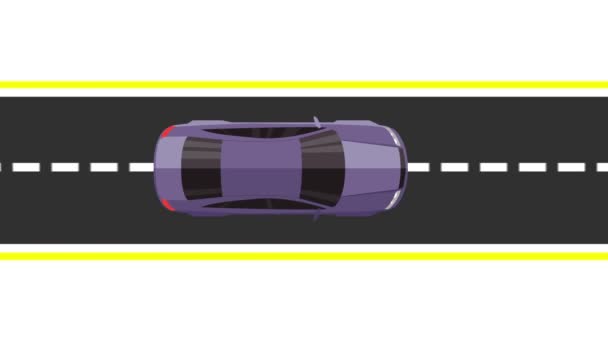 Автономное Вождение Автомобиля Несколькими Функциями Такими Автономный Привод Чистое Топливо — стоковое видео