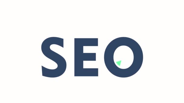 Seo Search Engine Optimization Ιστοσελίδα Ενίσχυση Της Ανάπτυξης Βέλος Animation — Αρχείο Βίντεο