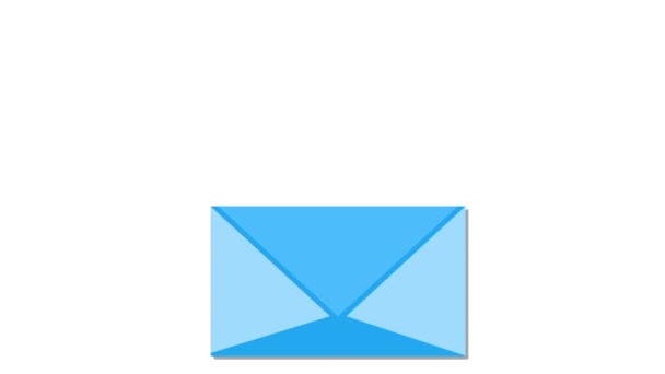Bir Şirketin Tanıtım Postaları Göndererek Tanıtımını Sağlayan Posta Pazarlaması — Stok video