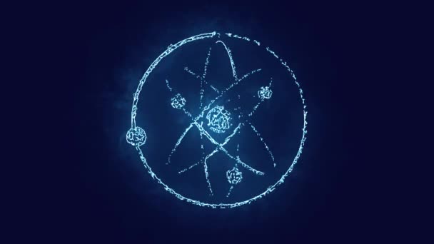 Științe Atomice Animație Energie Nucleară — Videoclip de stoc