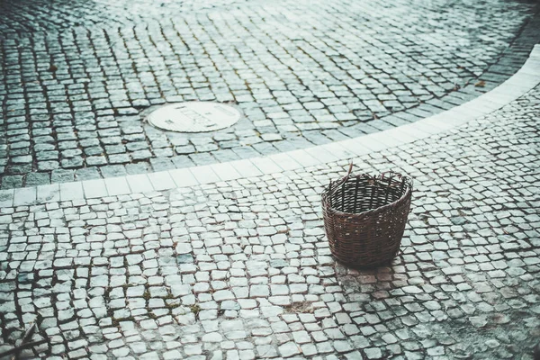 Ulice Lisabonu Ožívají Tomto Povrchním Záběru Hloubky Pole Selektivní Zaměření — Stock fotografie