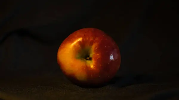 Essens Vitalitet Sprødt Æble Symbol Godt Helbred Velvære Sat Grå - Stock-foto