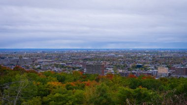 Montreal şehri sonbahar mevsiminde