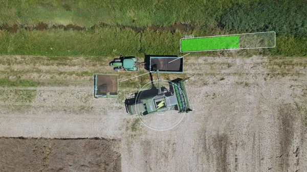 Автономная Сельскохозяйственная Технология Концепция Будущего Урожая Продовольствия Графика — стоковое фото