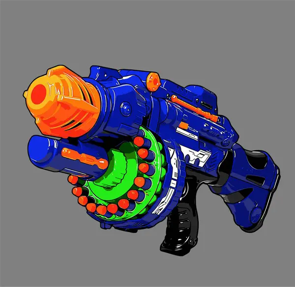 Toy Gun Vector Template Graphic Design Needs — Stock Vector