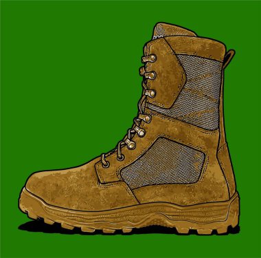 Grafik tasarımı için ayakkabı vektör şablonu