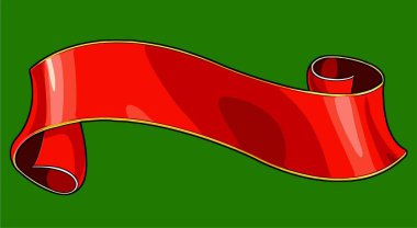 Grafik tasarımı için kurdele vektör şablonu 