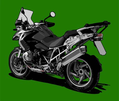  Tasarım ihtiyaçları için motosiklet macera vektör şablonu 
