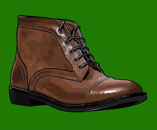 グラフィックデザインのための靴ベクターテンプレート — ストックベクタ