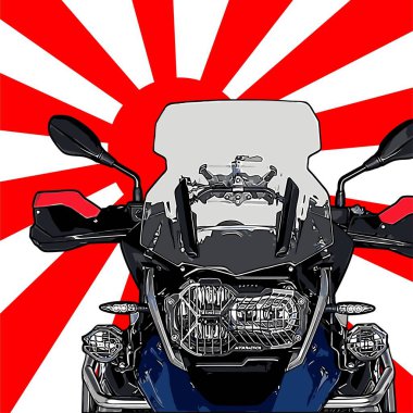  Tasarım ihtiyaçları için motosiklet macera vektör şablonu 