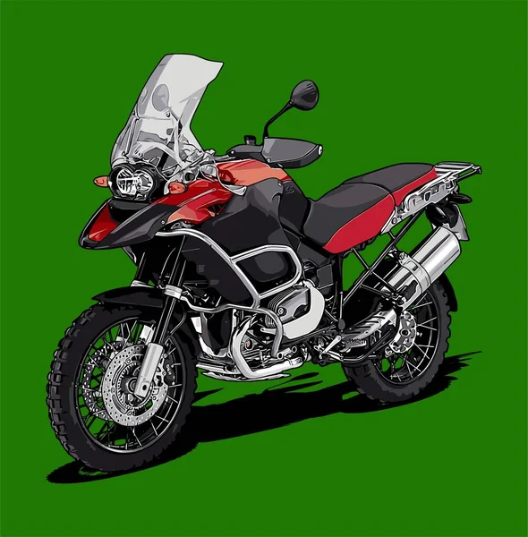 Modelo Vetor Aventura Motocicletas Para Necessidades Design — Vetor de Stock