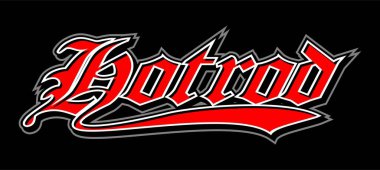 Amerikan hotrod vektör şablonu