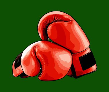 Grafik tasarımı için boks vektörü şablonu