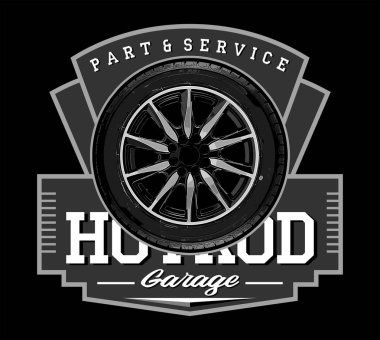 dizayn ihtiyaçları için araba tekerleği yarış vektör şablonu