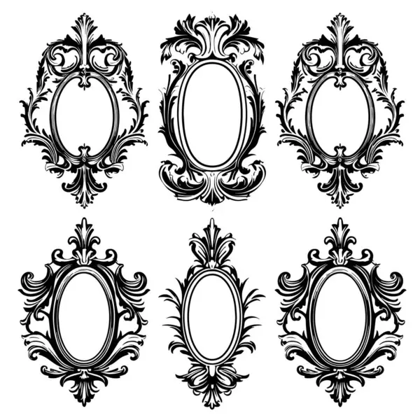 Klasik çiçekli süs. Dekoratif vektör çerçeveleri ve sınırları. Dekoratif Elementler ve Rozetler. Süslü etiket çerçeveleri. Eski süslü etiketler, dekoratif vintage çerçeve ve retro rozet. Kraliyet düğün amblemi, satış etiketi veya davetiye kartı..