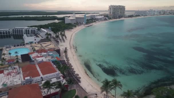 Cancun Mexico Quintana Roo Szeptember 2023 Antik Hotel Zóna Kerület — Stock videók