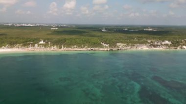 Tulum Riviera 'daki Maya harabeleri. 