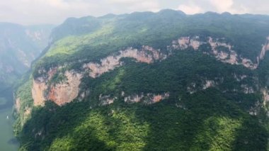 Meksika Chiapas Canyon de Sumidero tatil beldesi Ulusal Park 'ın hava manzarası 