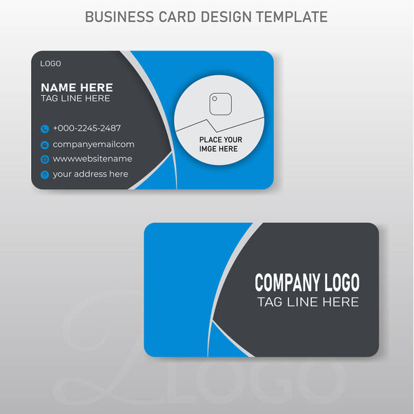 Clean professional Business card design template.