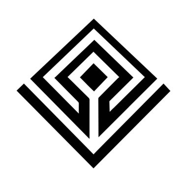 Modern Soyut Monogram Minimalist Markalaştırma Tasarımı Geometrik Üçgen Logosu Tasarımı