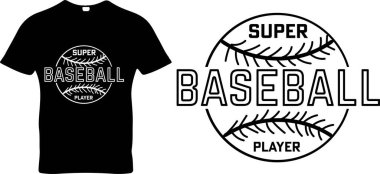 Super Baseball oyuncusu sezon sporu tişörtü tasarımı