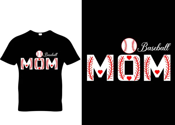 Baseball mom season sport ball t-shirt design
