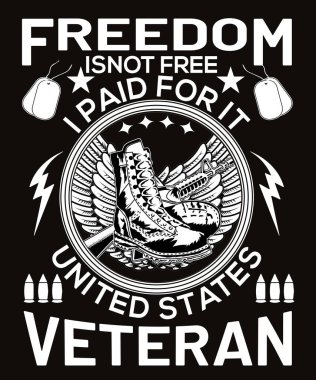 ÖZGÜRLÜK DEĞİL VETERN T-Tişörtü 'nün parasını ödedim