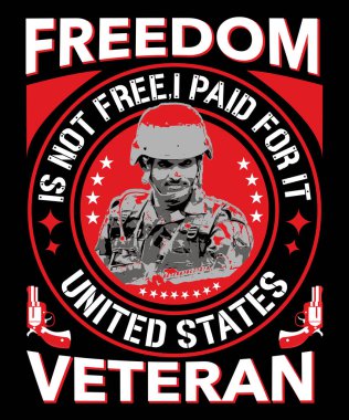 ÖZGÜRLÜK DEĞİLDİR BİRLİK VETERan T-Shirt DESİJN ÖDEDİM