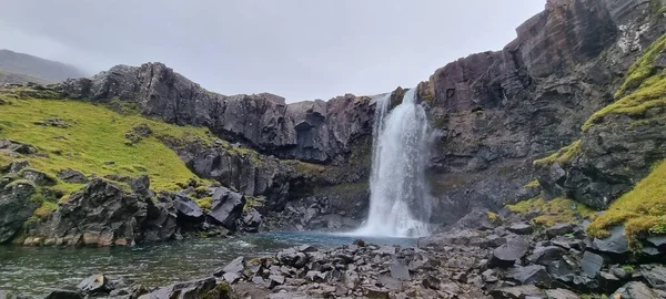 Iceland Gufoss Сейдісфьордур — стокове фото