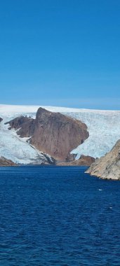 Grönland, Groenland, öl Prins Christian Sund Passage mit Eisbergen und Gletscher, Ice glacier