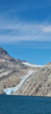 Grönland, Groenland, öl Prins Christian Sund Passage mit Eisbergen und Gletscher, Ice glacier