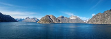 Grönland, Groenland, öl Prins Christian Sund Passage mit Eisbergen und Gletscher, Ice glacier