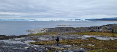 Grönland, Ilussiat yakınlarındaki Ilimanaq, Eceglacier, Disko Körfezi, Discobucht