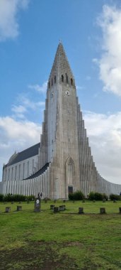 Ada, Reykjavik iç çekiyor Hallgrmskirkja katedrali