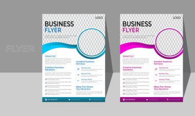 Modern kartvizit tasarım şablonu. Temiz iş afişi şeması. 4 boyutlu vektör tasarımı ve iş düzeni.