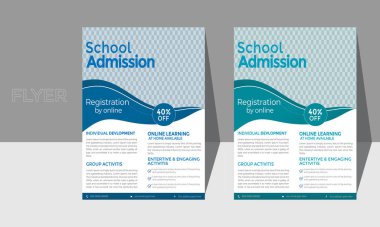 Eğitim afişi hazır. Modern düz tasarım. vektör illüstrasyonu