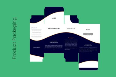 Kopya alanı ile modern iş sunum şablonu