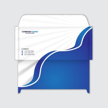 Mavi kartvizit şablonu