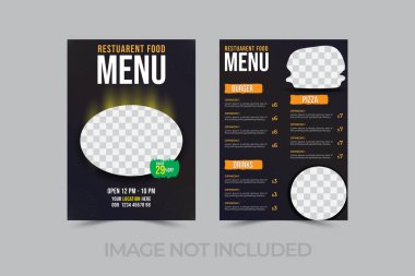 Yemek restoranının el ilanı tasarım şablonu
