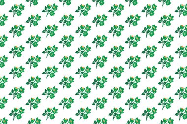 Yaprakları, dalları ve dalları olan dikişsiz suluboya desen. Düğün kartları, davetiyeler, ambalaj kağıtları ve diğer şeyler için el çizimi arka plan.