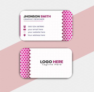 Kartvizit tasarım vektörü. kurumsal kimlik.