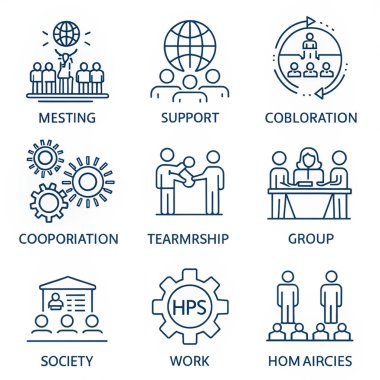 iş yönetimi simgeler kümesi