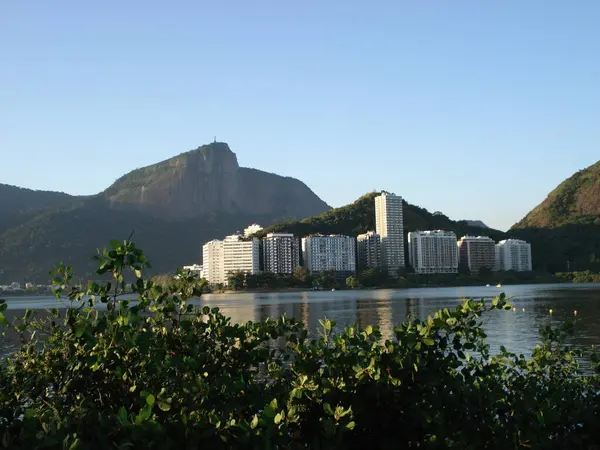 Rio de Janeiro, Brezilya manzarası, Rodrigo de Freitas Gölü ve Gavea Rock Dağı
