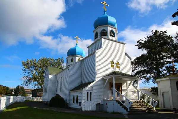 Alaska Holy Resurrection Church Russian Orthodox Church Kodiak Usa — Stock Photo, Image