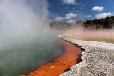 Şampanya Havuzu-Wai-O-Tapu, Kuzey Adası, Yeni Zelanda