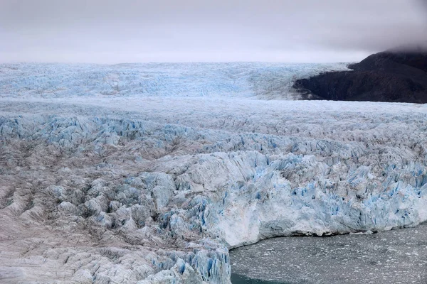 Noordelijke Gletsjer Van Sermeq Avangnardleq Gezien Vanaf Het Vliegtuig Groenland — Stockfoto