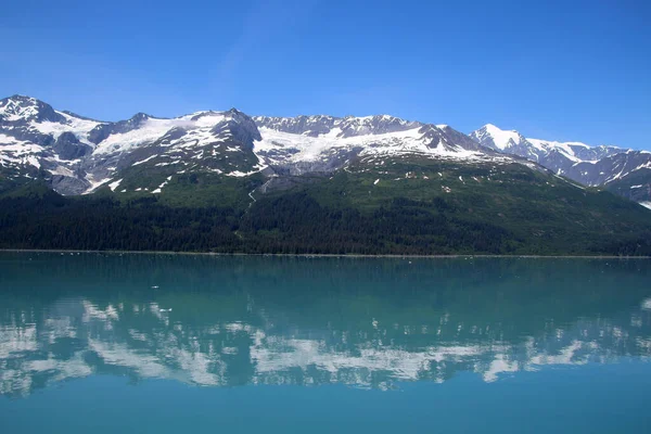 Mountain Range Reflected College Fjord Northern Sector Prince William Sound — Stock Photo, Image