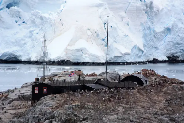 Antarktis Expeditionen Port Lockroy Naturlig Hamn Det Brittiska Antarktiska Territoriet — Stockfoto