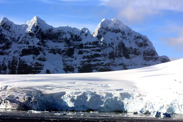 Gleccser Táj Közelében Lemaire Csatorna Antarktisz Antarktisz Félsziget — Stock Fotó